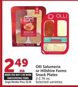 Albertsons Olli Salumeria or Hillshire Farms Snack Plates offer