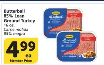 Albertsons Butterball 85% Lean Ground Turkey offer