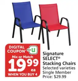 Albertsons Signature SELECT Stacking Chairs offer