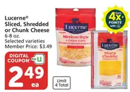 Albertsons Lucerne Sliced, Shredded or Chunk Cheese offer