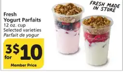 Albertsons Fresh Yogurt Parfaits offer