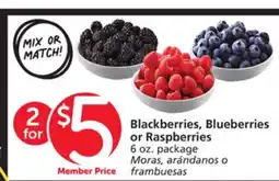 Albertsons Blackberries, Blueberries or Raspberries offer