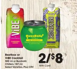 Ralphs Beatbox or ViBE Cocktail offer