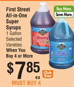 Smart & Final First Street All-in-One Super Syrups offer