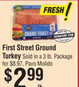 Smart & Final First Street Ground Turkey offer