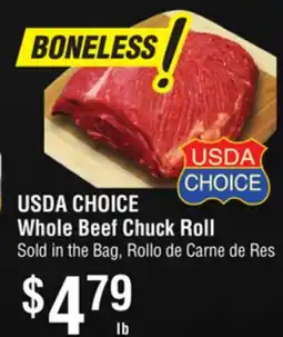 Smart & Final USDA CHOICE Whole Beef Chuck Roll offer