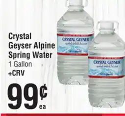 Smart & Final Crystal Geyser Alpine Spring Water offer