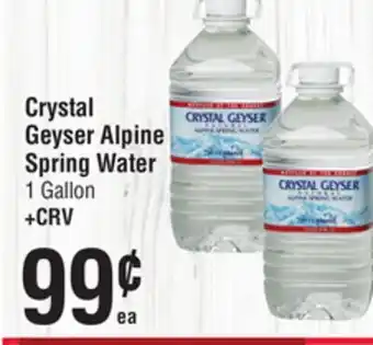 Smart & Final Crystal Geyser Alpine Spring Water offer