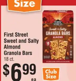 Smart & Final First Street Sweet and Salty Almond Granola Bars offer