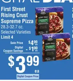 Smart & Final First Street Rising Crust Supreme Pizza offer