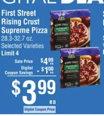 Smart & Final First Street Rising Crust Supreme Pizza offer