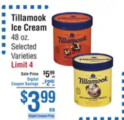 Smart & Final Tillamook Ice Cream offer