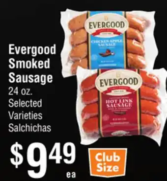 Smart & Final Evergood Smoked Sausage offer