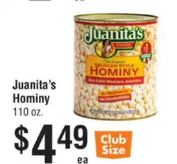 Smart & Final Juanita's Hominy offer