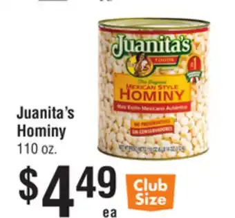 Smart & Final Juanita's Hominy offer