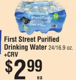 Smart & Final First Street Purified Drinking Water offer