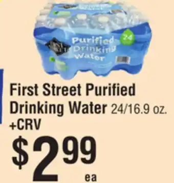Smart & Final First Street Purified Drinking Water offer