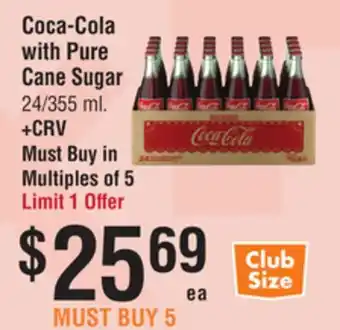 Smart & Final Coca-Cola with Pure Cane Sugar offer