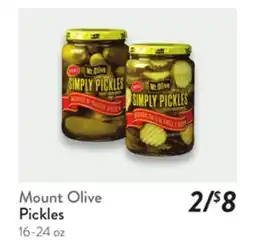 Fresh Thyme Mount Olive Pickles offer