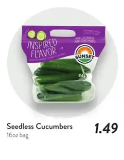 Fresh Thyme Seedless Cucumbers offer