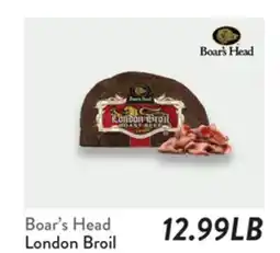 Fresh Thyme Boar's Head London Broil offer