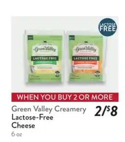 Fresh Thyme Lactose-Free Cheese Green Creamery offer