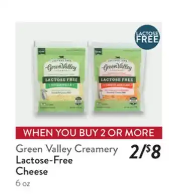 Fresh Thyme Lactose-Free Cheese Green Creamery offer
