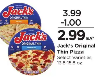 Food 4 Less Jack's Original Thin Pizza offer