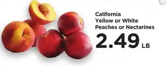 Food 4 Less California Yellow or White Peaches or Nectarines offer