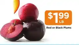 Food 4 Less Red or Black Plums offer