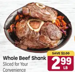 Tony’s Fresh Market Whole Beef Shank offer