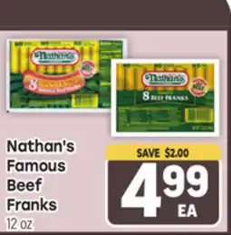 Tony’s Fresh Market Nathan's Famous Beef Franks offer