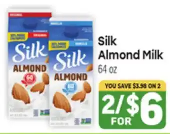 Tony’s Fresh Market Silk Almond Milk offer