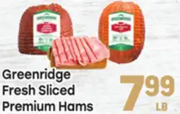 Tony’s Fresh Market Greenridge Fresh Sliced Premium Hams offer