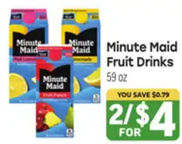Tony’s Fresh Market Minute Maid Fruit Drinks offer