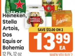 Tony’s Fresh Market Heineken, Stella Artois, Dos Equis or Bohemia offer