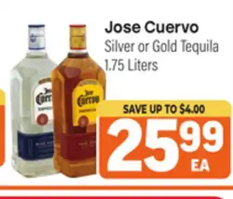 Tony’s Fresh Market Jose Cuervo Silver or Gold Tequila offer