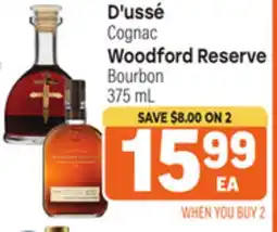 Tony’s Fresh Market D' ussé Cognac Woodford Reserve Bourbon offer