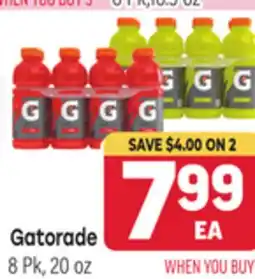 Tony’s Fresh Market Gatorade offer