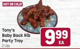 Tony’s Fresh Market Tony's Baby Back Rib Party Tray offer