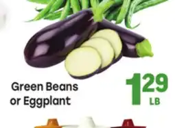 Tony’s Fresh Market Green Beans or Eggplant offer