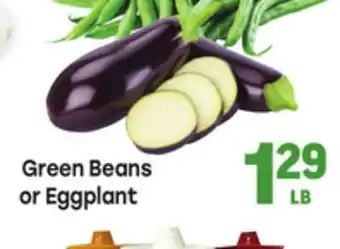 Tony’s Fresh Market Green Beans or Eggplant offer