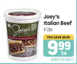 Tony’s Fresh Market Joey's Italian Beef offer