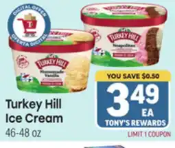 Tony’s Fresh Market Turkey Hill Ice Cream offer