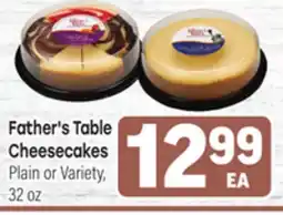 Tony’s Fresh Market Father's Table Cheesecakes offer