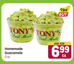 Tony’s Fresh Market Homemade Guacamole offer
