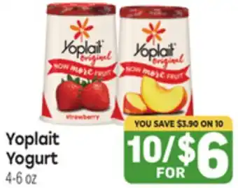 Tony’s Fresh Market Yoplait Yogurt offer
