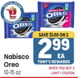 Tony’s Fresh Market Nabisco Oreo offer