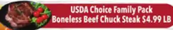 Tony’s Fresh Market Boneless Beef Chuck Steak offer