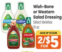 Tony’s Fresh Market Wish-Bone or Western Salad Dressing offer